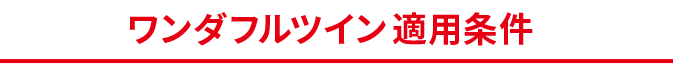 ワンダフルツイン適用条件